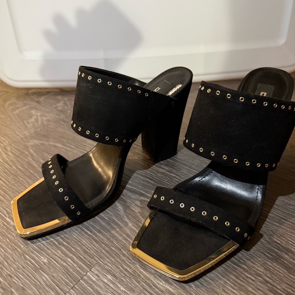 DKNY Black Studded Women's Heels Size 7M